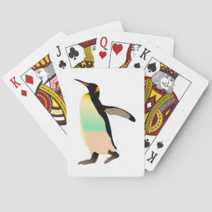 gekleurde peguin pokerkaarten
