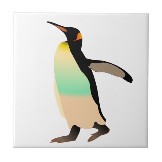 gekleurde peguin tegeltje (Voorkant)
