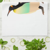 gekleurde peguin theedoek (Gevouwen)
