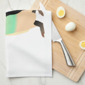 gekleurde peguin theedoek (Quarter Fold)