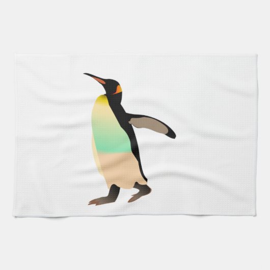 gekleurde peguin theedoek (Horizontaal)