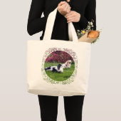 Gekleurde Pekingees Honden Grote Tote Bag (Voorkant (product))