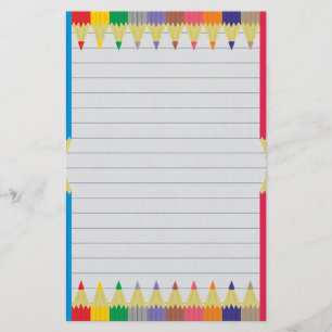 gekleurde pennen briefpapier