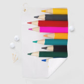 gekleurde pennen golfhanddoek (Insitu)