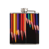 gekleurde pennen heupfles (Achterkant)