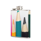 gekleurde pennen heupfles (Links)