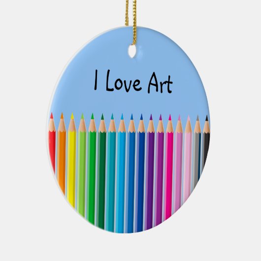 gekleurde pennen keramisch ornament (Rechts)