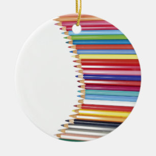 gekleurde pennen keramisch ornament