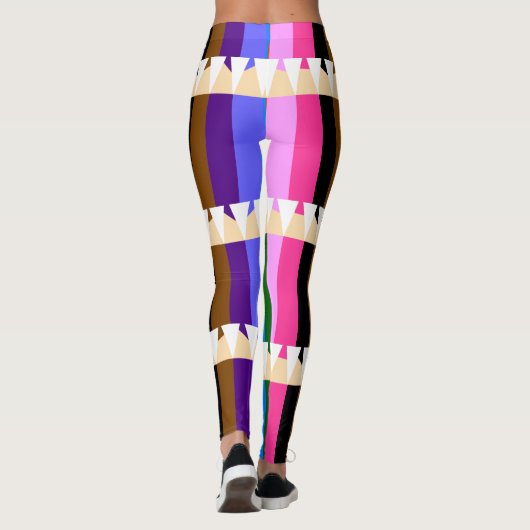 gekleurde pennen leggings (Achterkant)