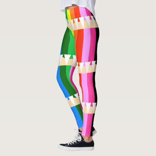 gekleurde pennen leggings (Links)