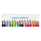 gekleurde pennen naambadge (Voorkant)