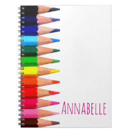 gekleurde pennen notitieboek