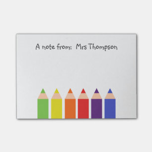 gekleurde pennen post-it® notes