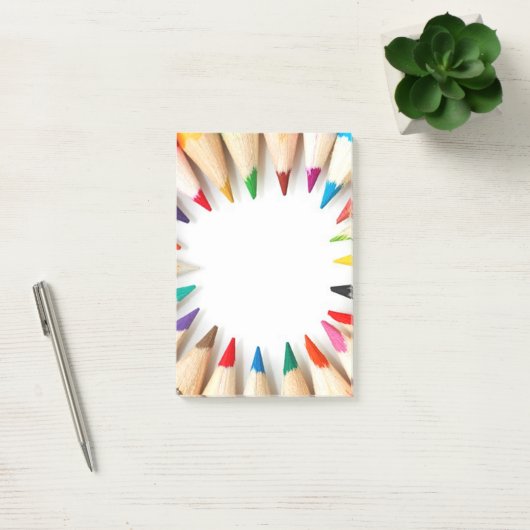 gekleurde pennen post-it® notes (Kantoor)