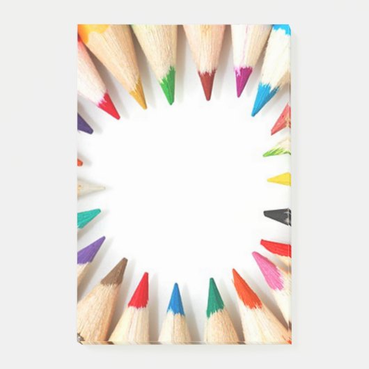gekleurde pennen post-it® notes (Voorkant)