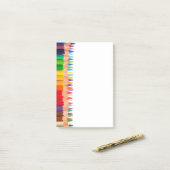gekleurde pennen post-it® notes (Op bureau)