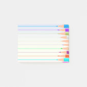 gekleurde pennen post-it® notes (Voorkant)