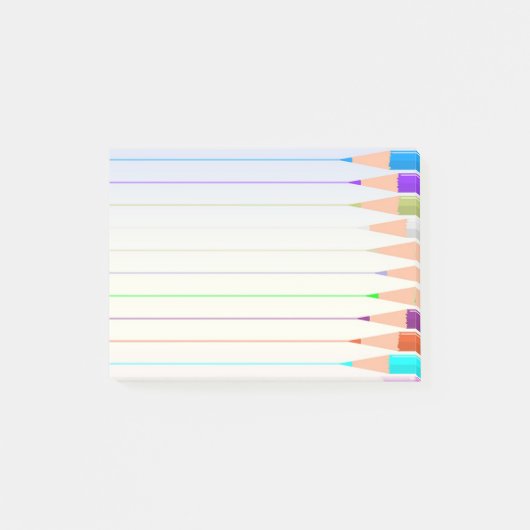gekleurde pennen post-it® notes (Voorkant)