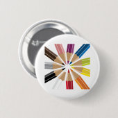 gekleurde pennen ronde button 5,7 cm (Voorkant /achterkant)