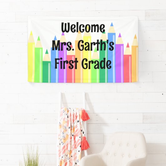 gekleurde pennen spandoek (Insitu)