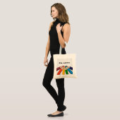  gekleurde pennen tote bag (Voorkant (model))