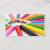 gekleurde pennen visitekaartje (Achterkant)