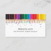 gekleurde penningen en sproeiers | Kunstenaars Visitekaartje (Voorkant)