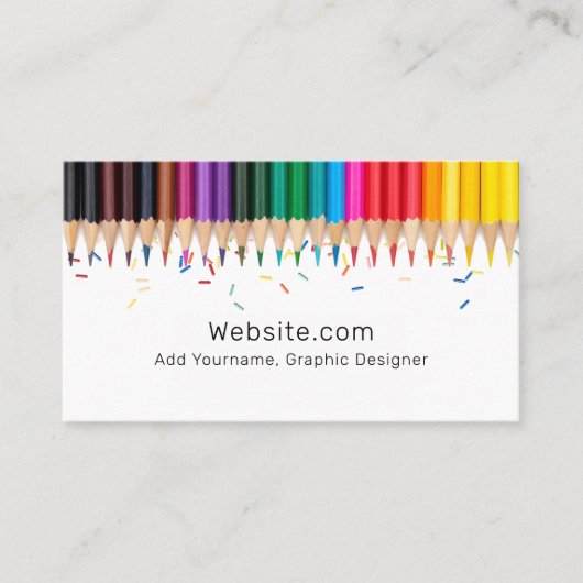 gekleurde penningen en sproeiers | Kunstenaars Visitekaartje (Voorkant)