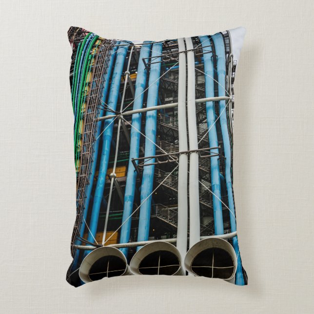 gekleurde pijpleidingen op de voorzijde van een ge decoratief kussen (Voorkant(Verticaal))