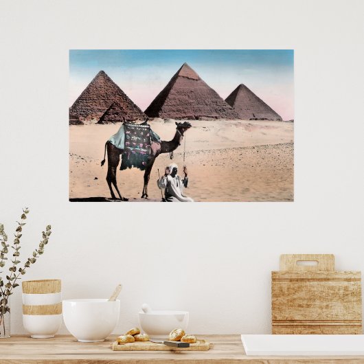 gekleurde piramideversterker poster (Keuken)