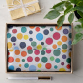 Gekleurde Polka Dot Confetti Tissuepapier (Geschenk)