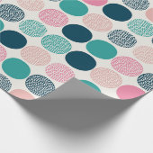 gekleurde polka stippen cadeaupapier (Hoek)