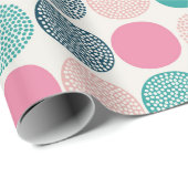 gekleurde polka stippen cadeaupapier (Rol Hoek)