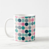  gekleurde polka stippen koffiemok (Links)