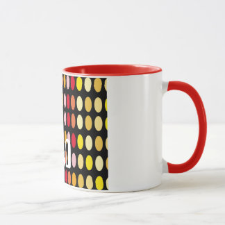 gekleurde pooldots mok