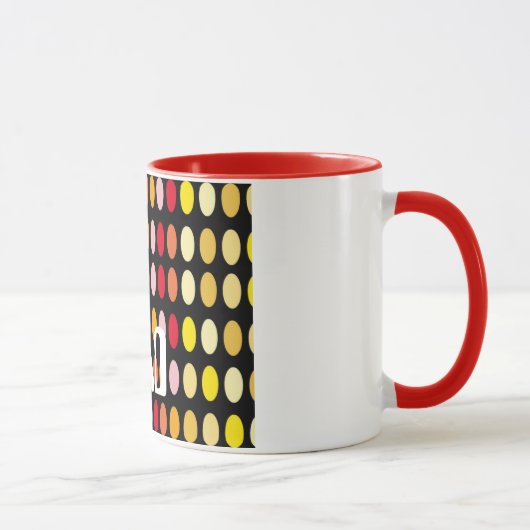 gekleurde pooldots mok (Rechts)