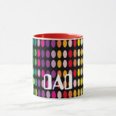 gekleurde pooldots mok (Midden)