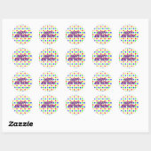 gekleurde pooldots ronde sticker (Vel)