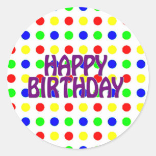 gekleurde pooldots ronde sticker