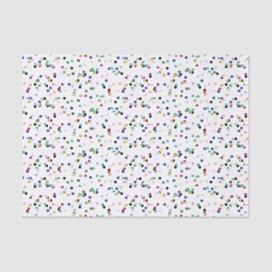 Gekleurde poolpunten tissuepapier (Voorkant)