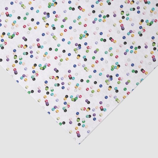 Gekleurde poolpunten tissuepapier (Detail)