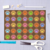 Gekleurde poten tissuepapier (Craft)