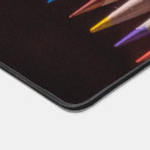 Gekleurde potloden, jouw naam, professioneel bureaumat (Hoek)