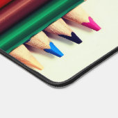 Gekleurde potloden, jouw naam, professioneel bureaumat (Hoek)