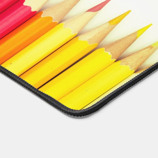Gekleurde potloden, jouw naam, professioneel bureaumat (Hoek)
