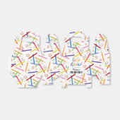 Gekleurde potloden Kinder kunst verjaardagsfeest Bedankdoosjes (Uitgevouwen)