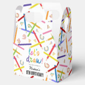 Gekleurde potloden Kinder kunst verjaardagsfeest Bedankdoosjes (Geopend)