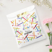 Gekleurde potloden Kinder kunst verjaardagsfeest Bedankzakje (Gezegeld)