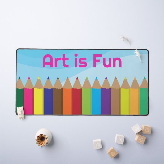 Gekleurde potloden kunst is leuk bureaumat (Kindertafel)