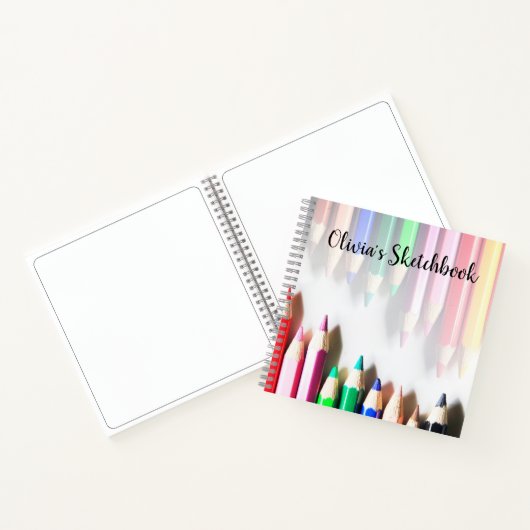 Gekleurde Potloden Notitieboek (Binnen)